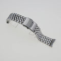 316L Stainless Steel  Coved Head  22mm Solid 5 Link SKX007 Watch Bracelet Band