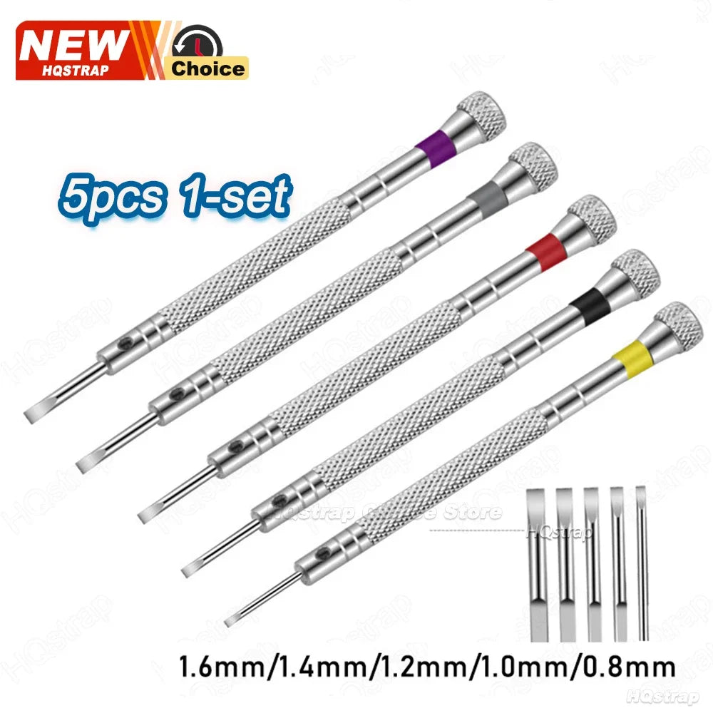 Precision Screwdriver 5/13pcs 0.6-2.0mm Set High Hardness Steel watch Repair Kit for Watches Glasses Jewelry for Watchmaker