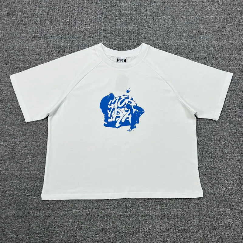 American High Street Trend Mertra T-shirt High-quality Cotton Casual Short-sleeved Top