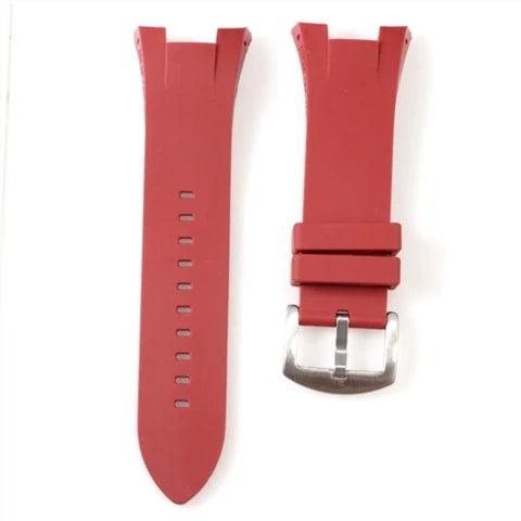 Durable Silicone Watchbands for Armani Ax1802/Ax1050/Ax1803 Series with Concave Interface 31*14mm Watch Strap