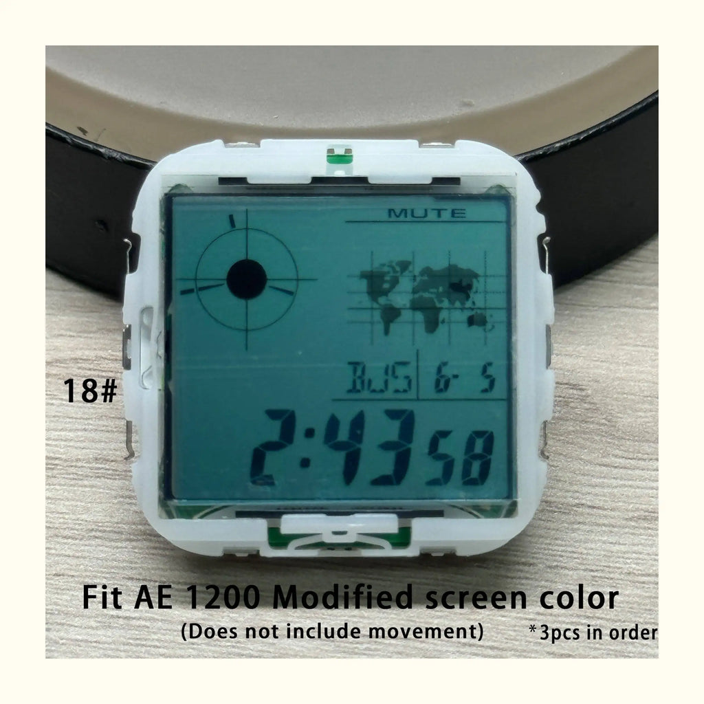 Color Display Film for Casio AE-1200 AE-1300, DIY Screen Modification Overlay Sticker, High-Quality Watch Dial Upgrade Kit