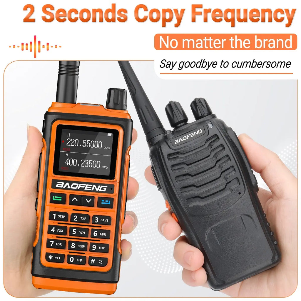 Baofeng UV 17 Pro Wireless Copy Frequency Walkie Talkie 16 KM Long Range Flashlight Type-C Charger Ham Radio UV 17 Pro L K5 5R