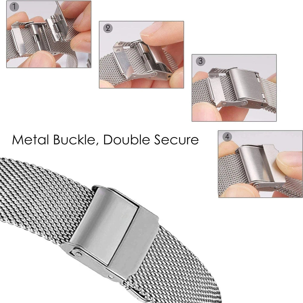 Watch Bracelet Strap for Blackview W70 Pro W60 W50 Smartwatch Stainless Steel Band for Blackview W70 Pro Metal Correa Wristband