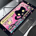 Black Cat Clouds Fast Delivery Keyboard mouse pads lock-edge Mouse pad kawaii Pink Purple Office desktop protection pad XXL rug