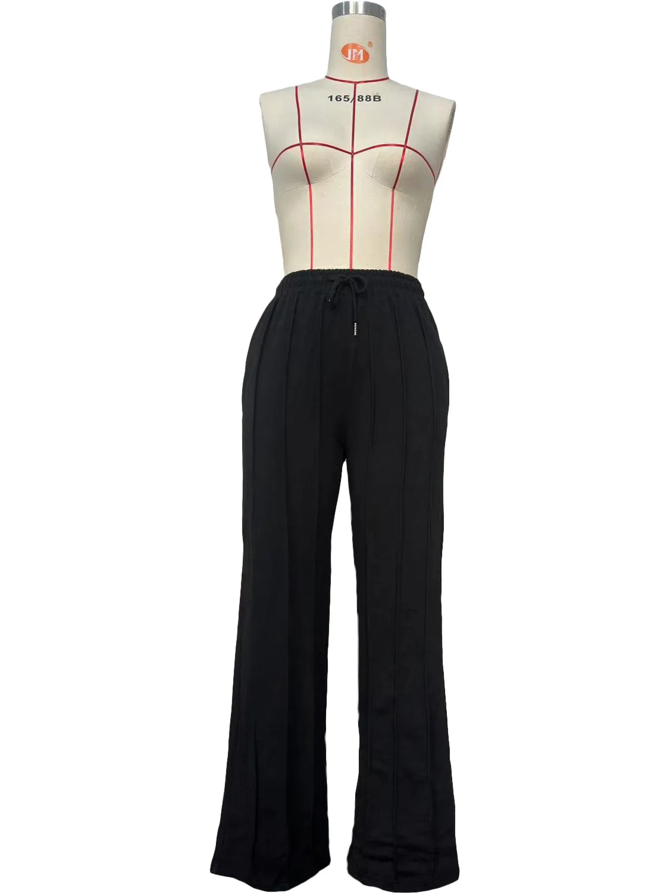 Women Pants Lace Up Ankle Length Loose Pants High Waist Zipper Capris Tracksuit Elegant Party Y2k Mom Pockets Streetwear Casual