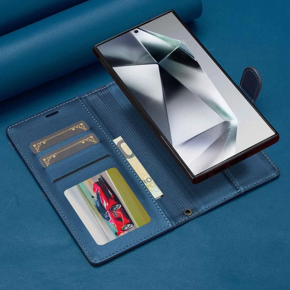 Detachable Wallet Case For Samsung Galaxy S25 Ultra S24 FE S23 + Plus Card Holder Kickstand Shockproof Wrist Strap Flip Cover