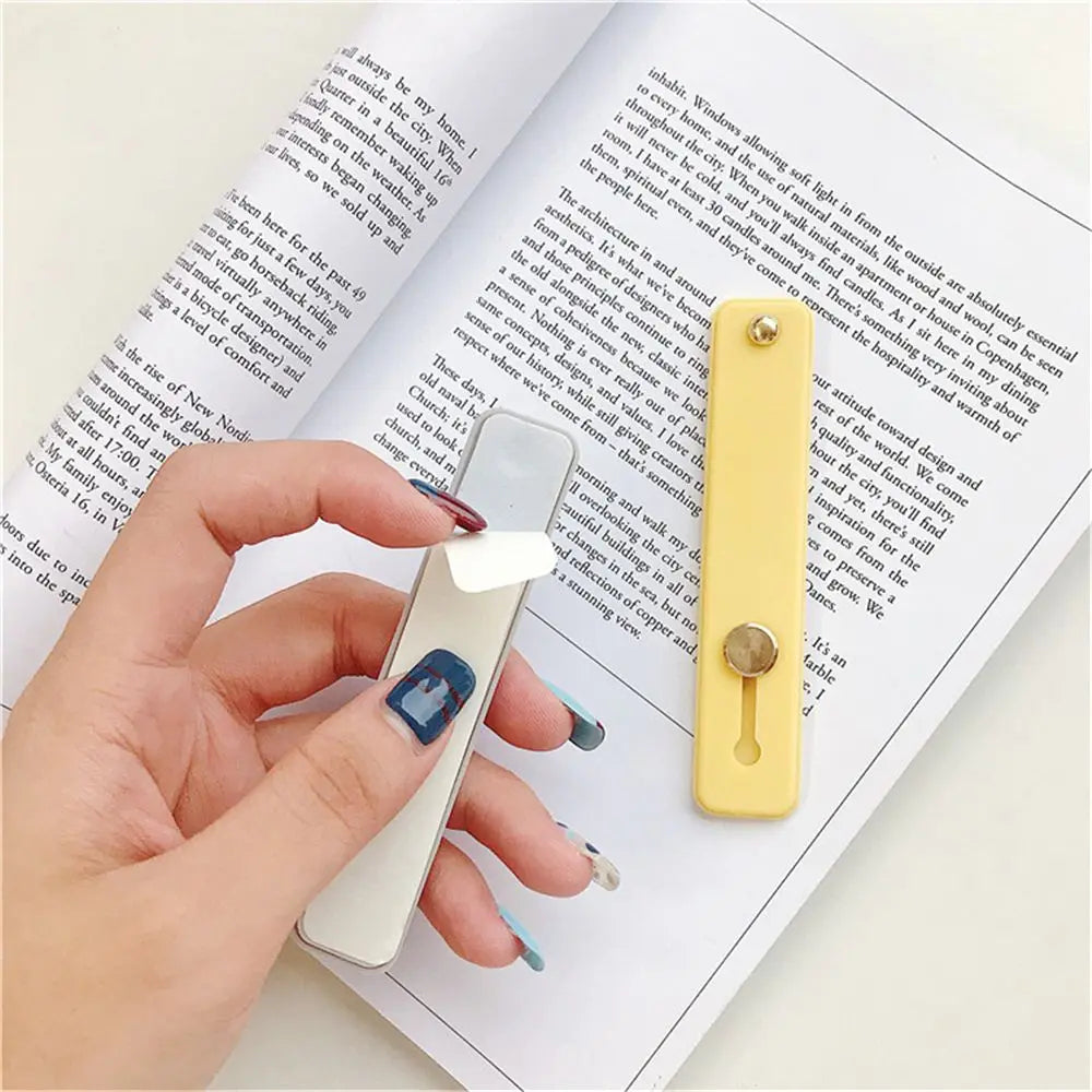 Fashion Phone Holder  Silicone Phone Hand Band Holder Finger Ring Push Pull Grip Stand Candy Color Bracket