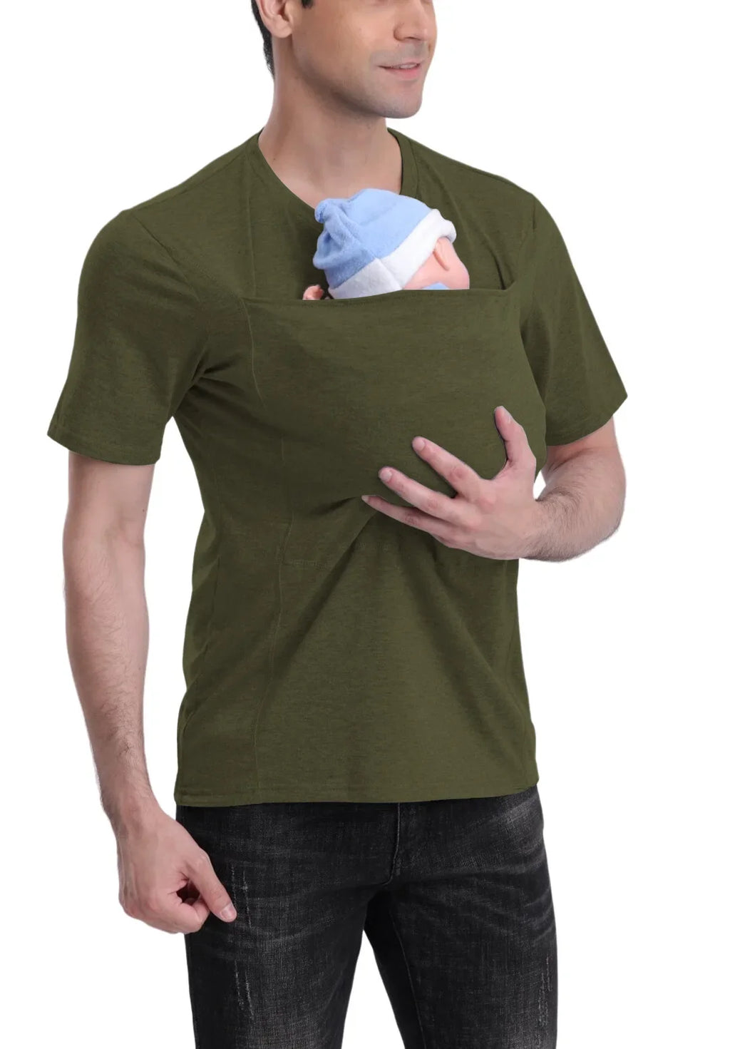 Summer Shirt Kangaroo Dad Mom Multifunctional Clothes Soothing Shirts T-Shirt Vest Parent-Child  tshirt