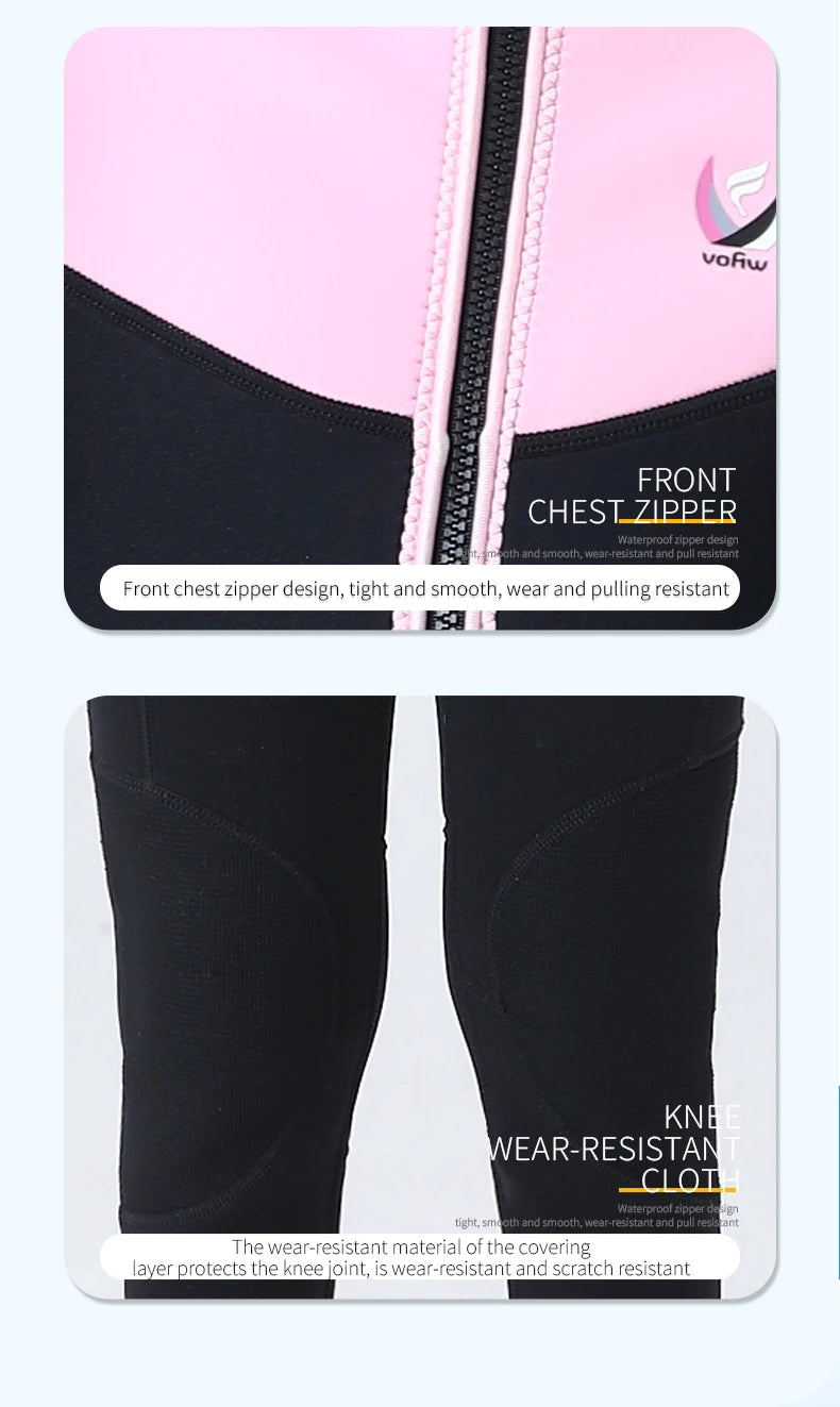 Children's 2mm 3mm Neoprene Wetsuit One-piece Long Sleeve Diving Suit Cold Proof Sunscreen Surfing Swimming Snorkeling Swimsuit