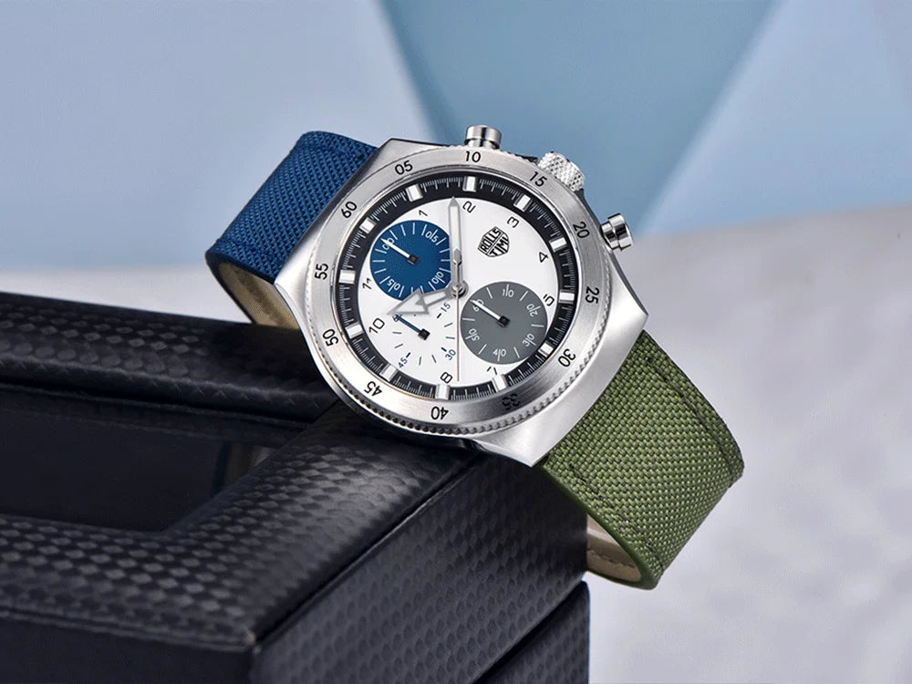2026 RollsTimi new men's watch luxury men's quartz watch waterproof high-end men's sports chronograph VD55 stainless steel watch
