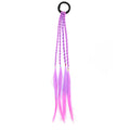 Colorful Hair Braids Tools Gradient Color Synthetic Hair Ponytail Rope Girls Princess Hair Ties Children Kids Styling Braiders