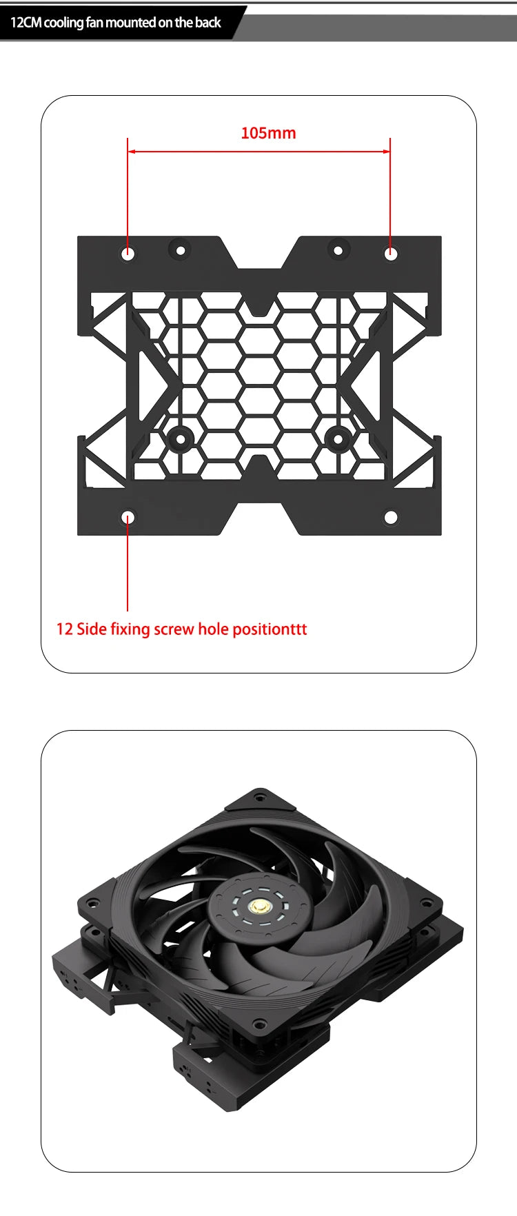 Optical drive bit hard disk conversion rack  5.25" To 3.5" 2.5" Tray Bracket Mounting Cooling Fan HDD Adapter SSD Hard Drive