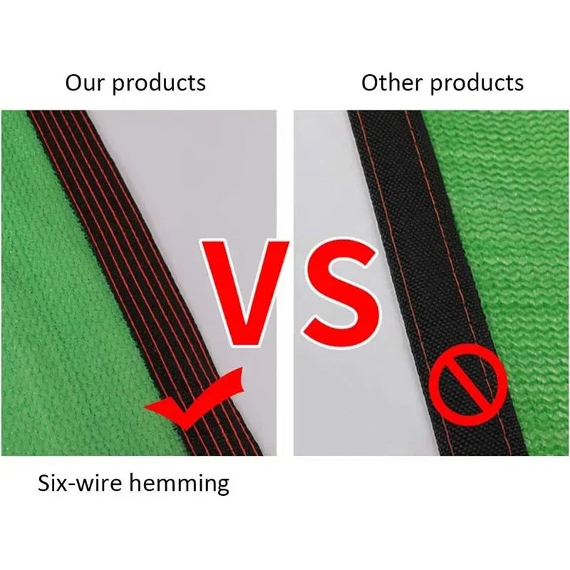 HDPE UV Protection Shade Net: Beige Sunscreen Mesh Fabric for Plant Shed, Outdoor Garden Sunshade & Patio Cover
