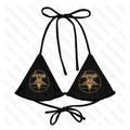 Swimwear Women Y2k style letter Skull Print Bikini Set Sexy Thong Swimsuit Two Pieces Bathing Suit 2000s Gothic Bathing Suit