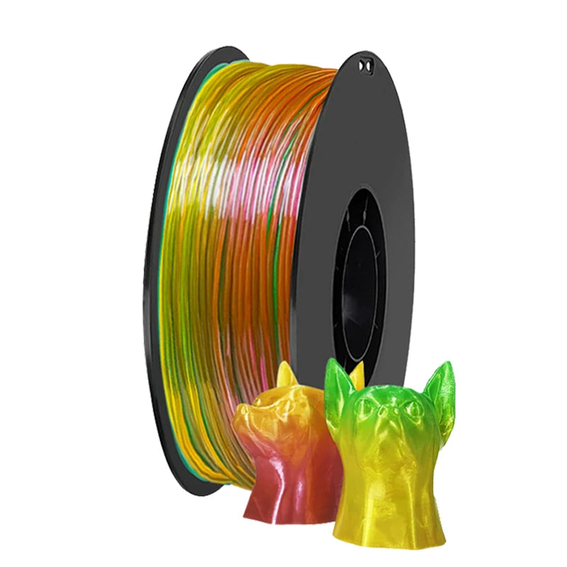 200g/500g/1Kg 3D Printer Filament TPU Transparent Rainbow Elastic Flexible 1.75mm Roll Flex tpu Fresh Green 3D Printing Material