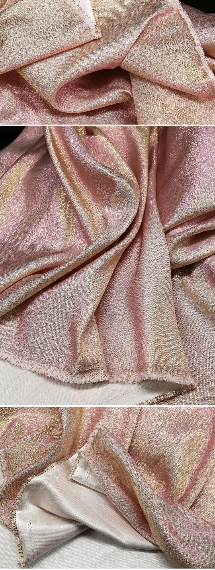 Mermaid Gradient Phantom Fabric Glitter By The Meter for Upholstery Skirts DIY Sewing Fashion Designer Cloth Breathable Textured