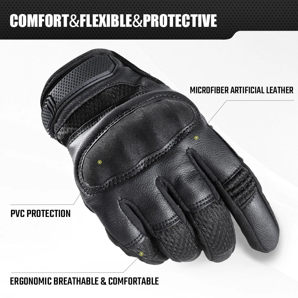 1 Set of Gloves and Balaclava, Touch Screen Anti-skid Protection + Quick-dry Sun-proof Full Face Mask Outdoor Sport Hunting Gear