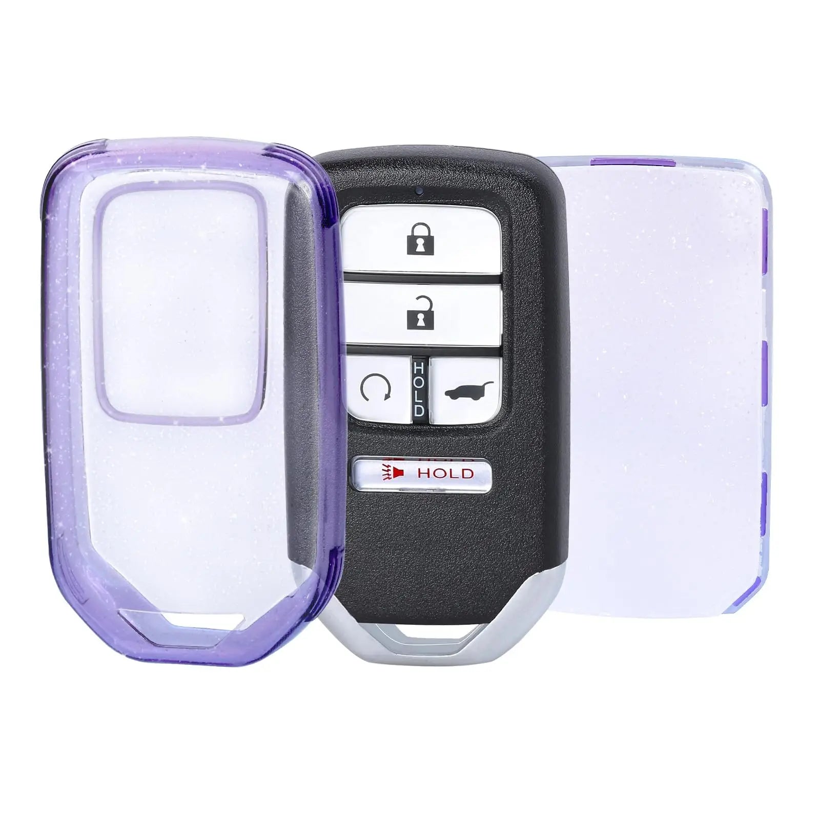 Transparent Key Protector for Honda Vezel City Civic Jazz BRV BR-V HRV Pilot Odyssey TPU Car Smart Remote Key Fob Case Cover