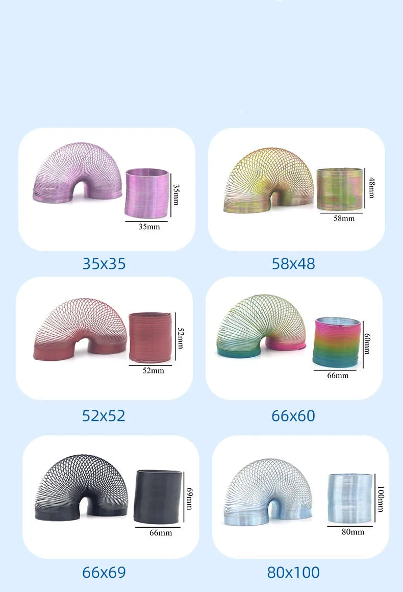 Metal Rainbow Circle Funny Classic Wave Circle Multi Size Multi Color Children Gift Kids Funny Springs