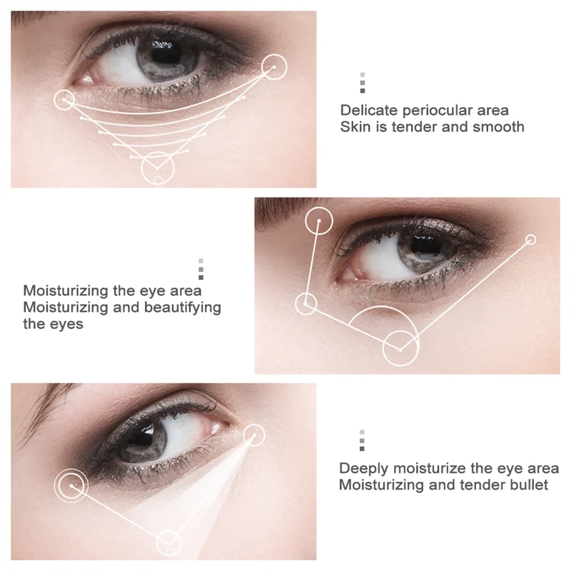 VEZE Eye Serum Firming Eye Cream Anti Dark Circles Hyaluronic Acid Hydration Nourishing Fade Line Eye Skincare