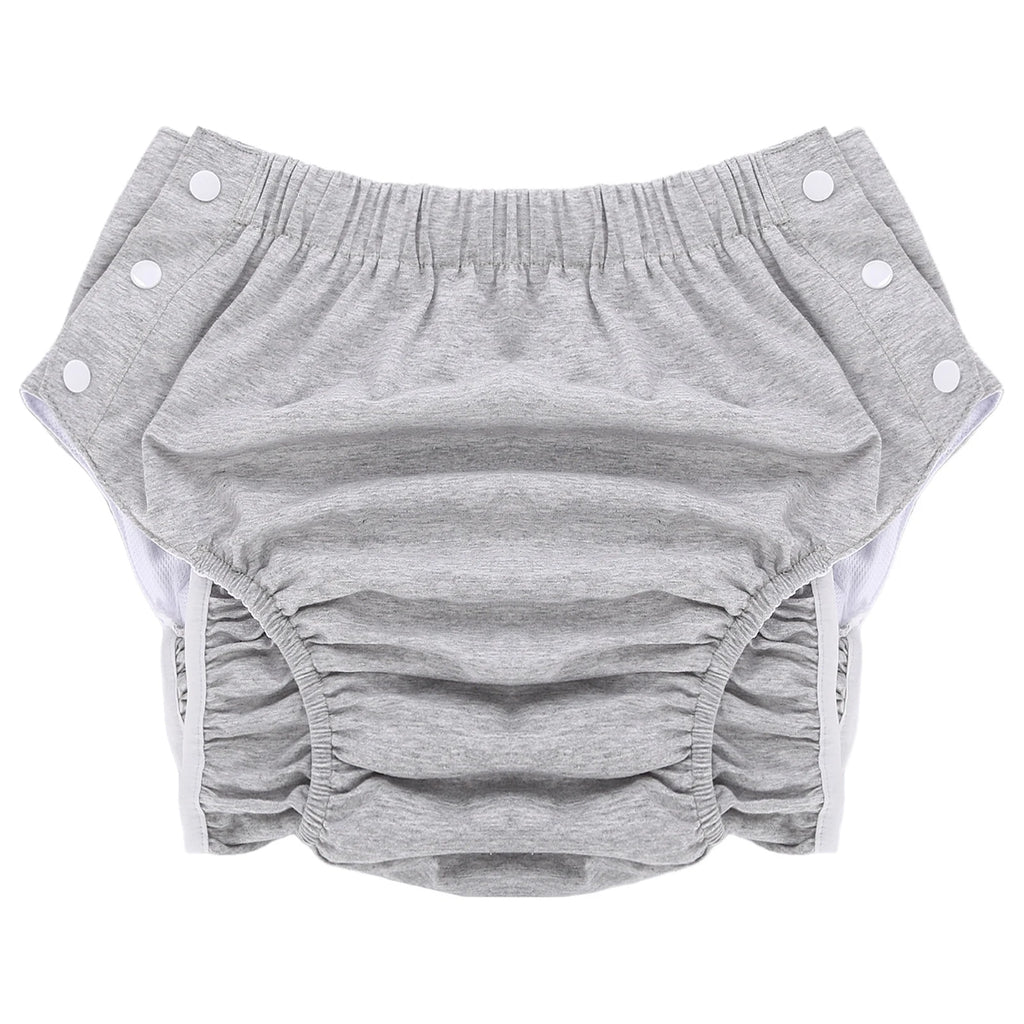 Adults Tear Away Diaper Cover Underwear  Adjustable Waist Leak-proof Reusable Adaptive Underwear for Elders Bedridden Patients
