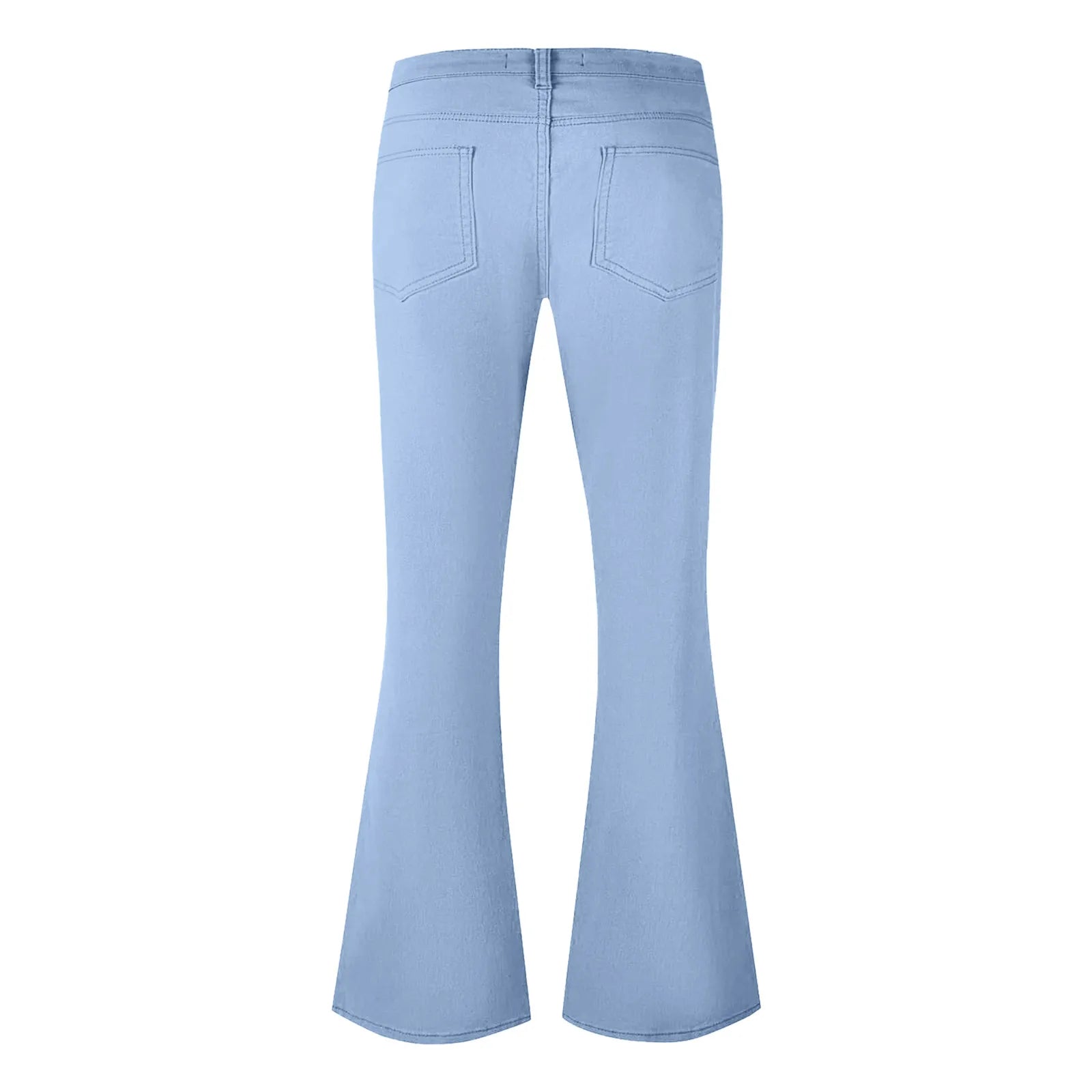 Men's fashion Retro Disco Flared Pants Loose Stretch Vintage Trousers Fit Flared Comfortable Retro Stretch Twill Men's Trousers