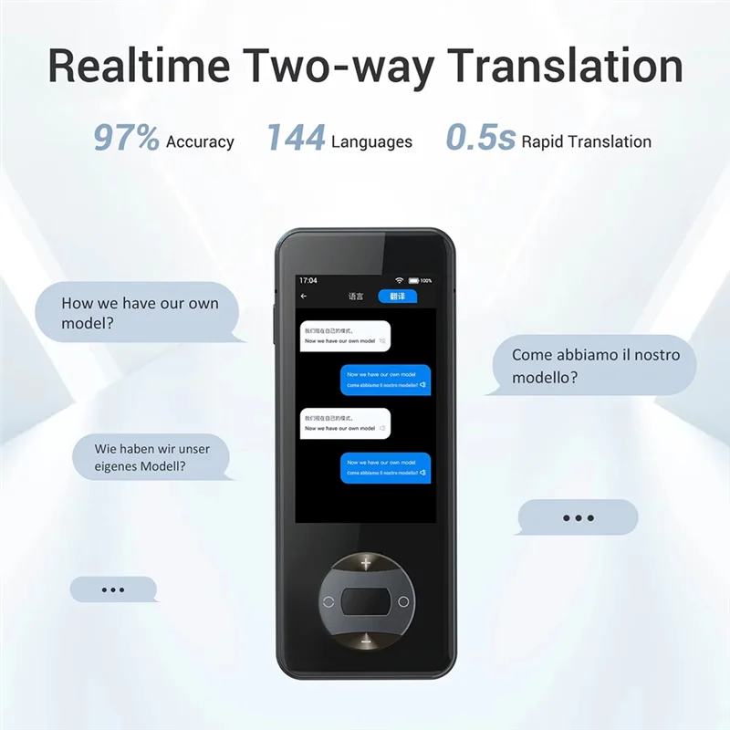 Intelligent Translator W10 144 Languages Instant Offline Translator For Travel And Business