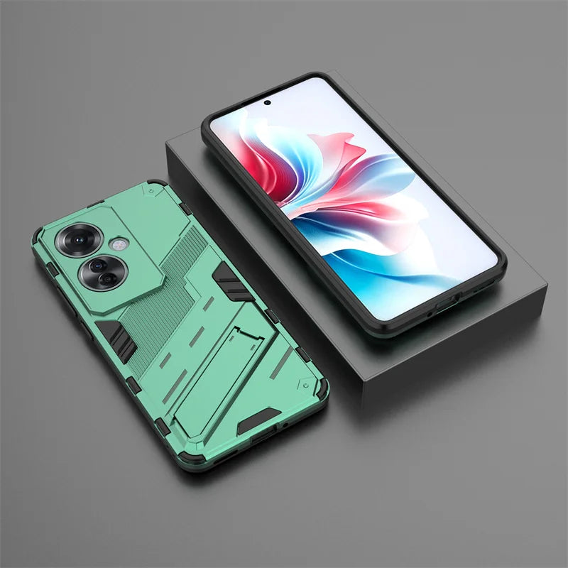 Case For Oppo Reno11 F Cover Magnetic Car Holder Stand Armor Phone Cases For Oppo Reno 11F Reno11F 5G CPH2603 Shockproof Funda