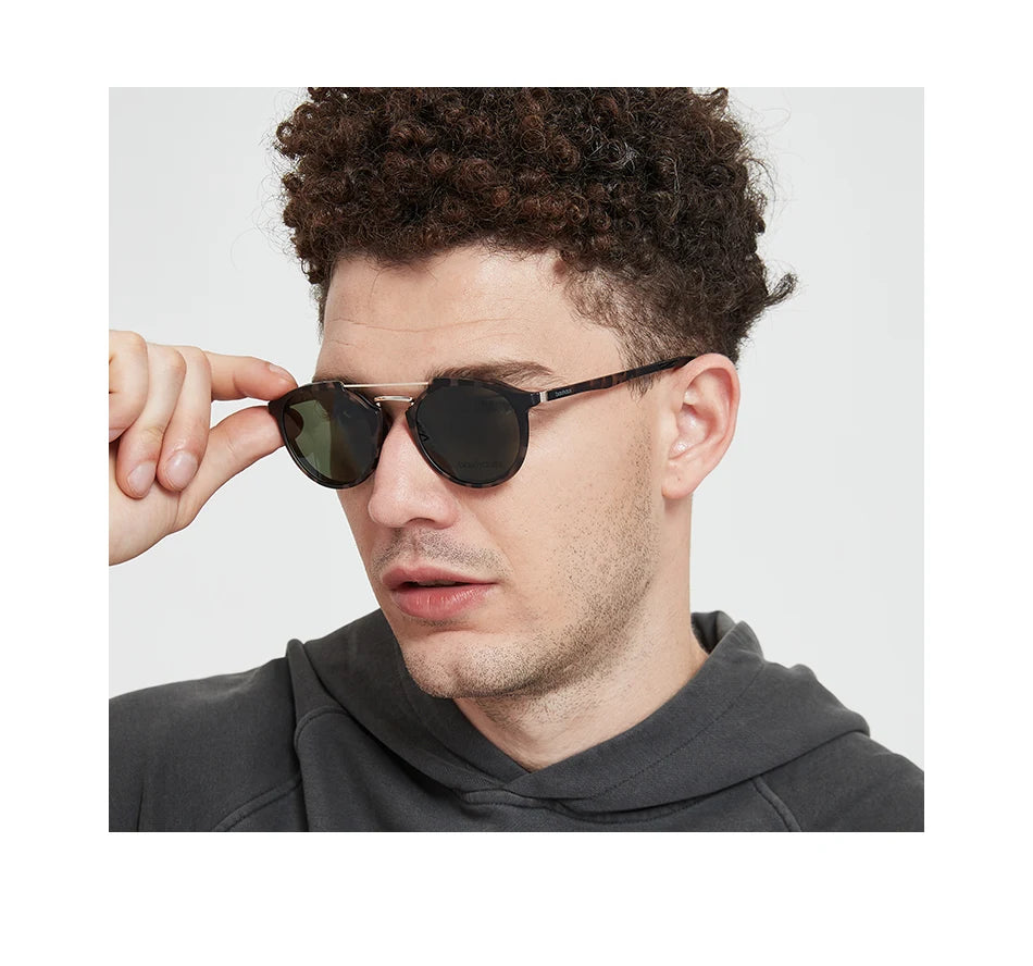 X3184  Ultem Vintage Round Eyeglasses Women Men Polarized Sunglasses Magnetic Clip On Glasses Optical Computer