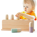 Baby Toys  Wooden Little Man Toy  Color Recognition Toy  Wooden Little Jumping Toy  Hand And Foot Coordination Toy Baby Gifts