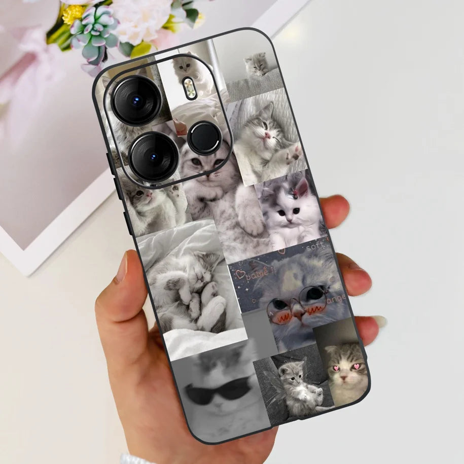 For Tecno Pop 7 Pro Pop7 Case Fashion Marble Soft Silicone Matte Coque For Tecno Spark Go 2023 Funda Pop7Pro BF6 BF7 BF7h Bumper