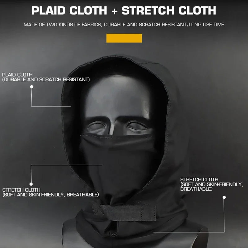 Tactical Hood Headwear Full Face Mask UV Protection for Men Women Ski Sun Hood Tactical Cycling Sports Masks for Hunting/Outdoor