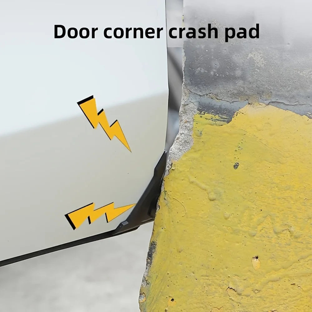 2pcs Silicone Car Door Corner Covers Anti Collision Protectors Auto Car Door Bumper Anti Scratch Car Exterior Accessories Parts