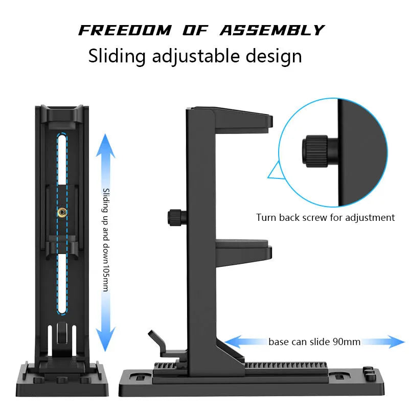 Power Train Computer Graphics Card Bracket Scalable GPU Support Lifting Jack Graphics Card Companion Black White