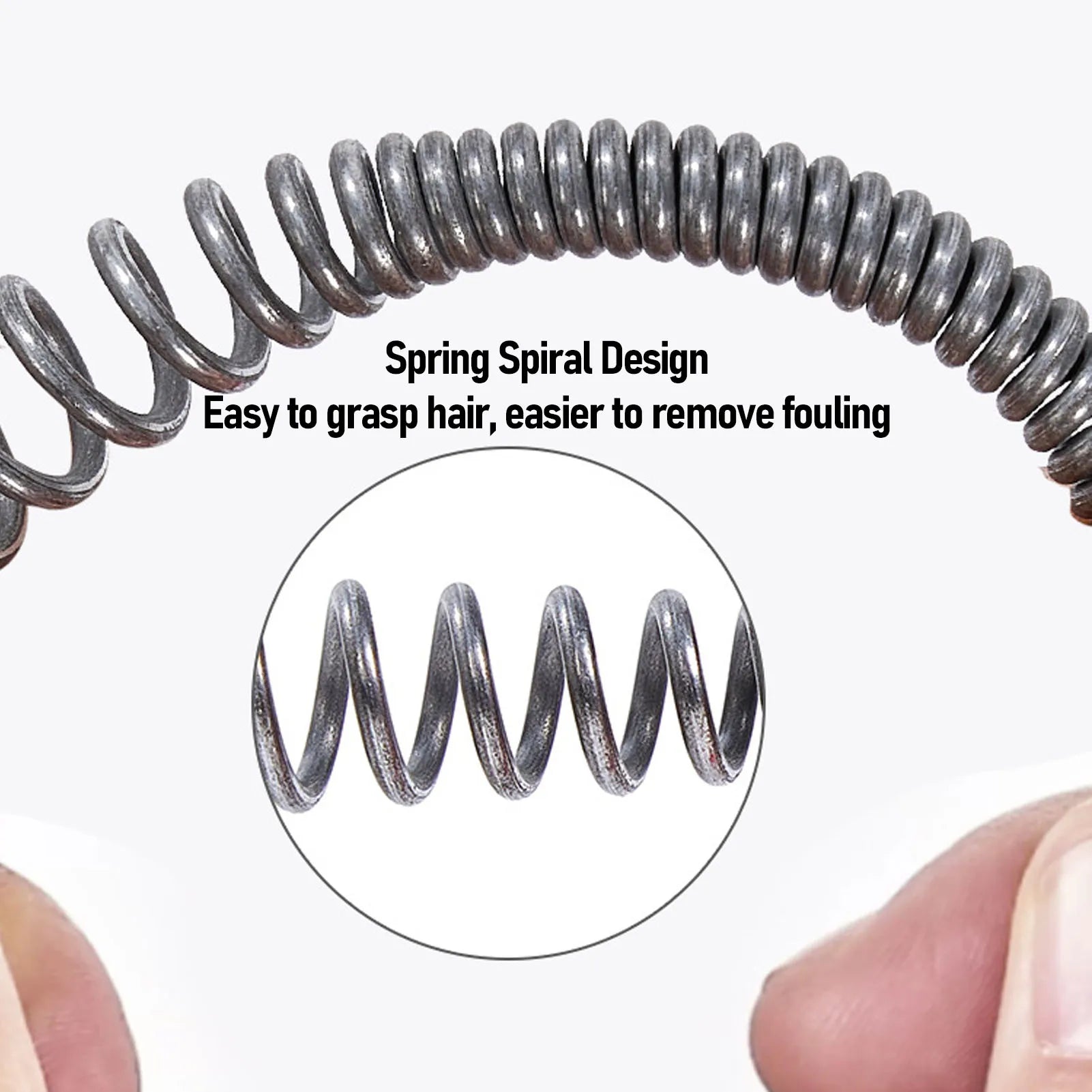 Drain Snake Manual Or Drill Powered 65 Manganese Steel Spring High Hardness Flexible Clog Remover for Toilet Kitchen Drain Snake