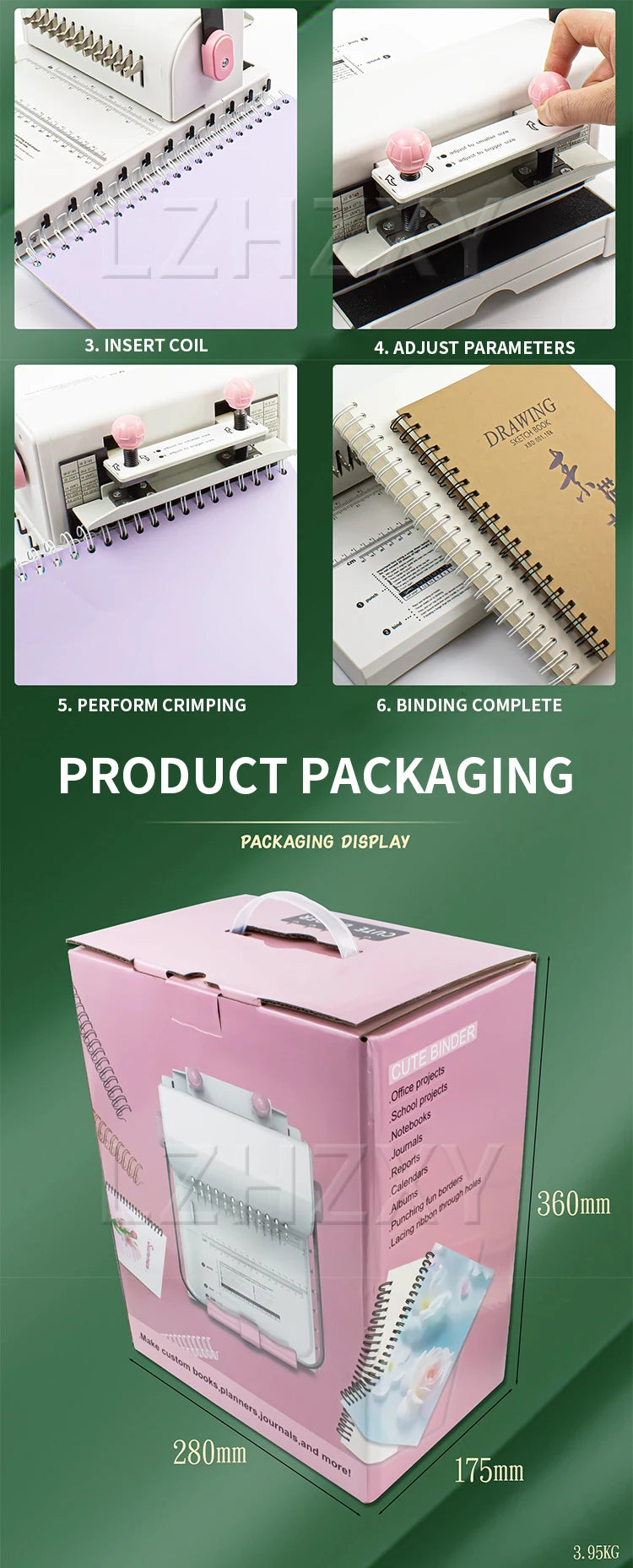 Ring Binder Punch 2:1 Hole Punch Machine Manual Ring Binder Punching Machine Ring Binder YO Ring Punching Machine Round Hole Dou