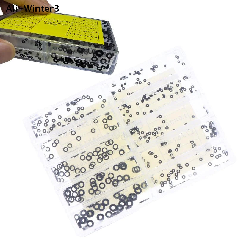 (YY)1 Box New Mini Rubber Washer O-Ring Watch Waterproof Watches Seals Watch Crown Gaskets Watch Repair Tools Watchmaker Tool