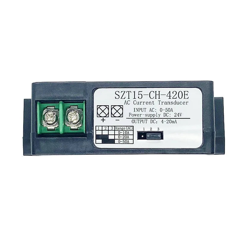 SZT15-CH-420E  AC Current Transmitter Output Analog Current Signal Isolation Hall Sensor AC 0-10/20/50A output DC4-20mA  convert