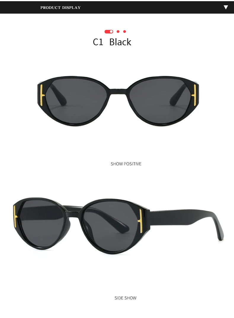Car Sun Glasses 2pcs New Cat Eye Versatile Sunglasses Women 2026 Popular Decoration Eyewear Ladies Trendy Small Frame Eyeglasses