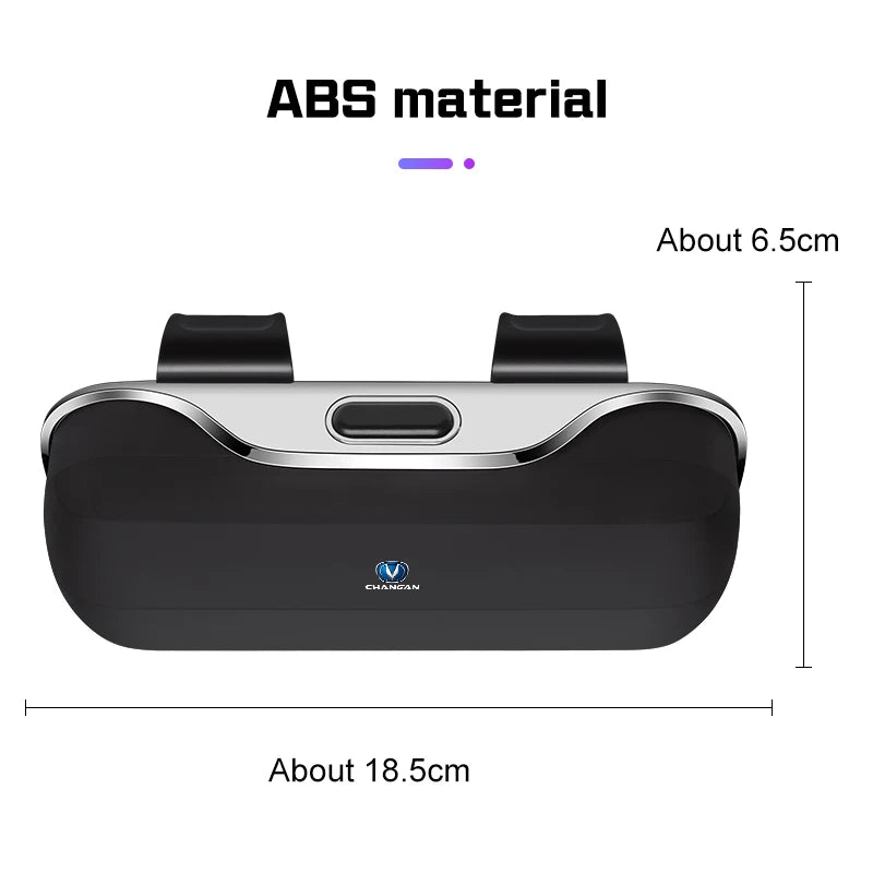 Portable Press Switch Car Glasses Box For Changan CS85 Oshan X7 CS35 PLUS UNIT UNIK CS55 CS95 Eyeglasse Case Sunglasses Holder