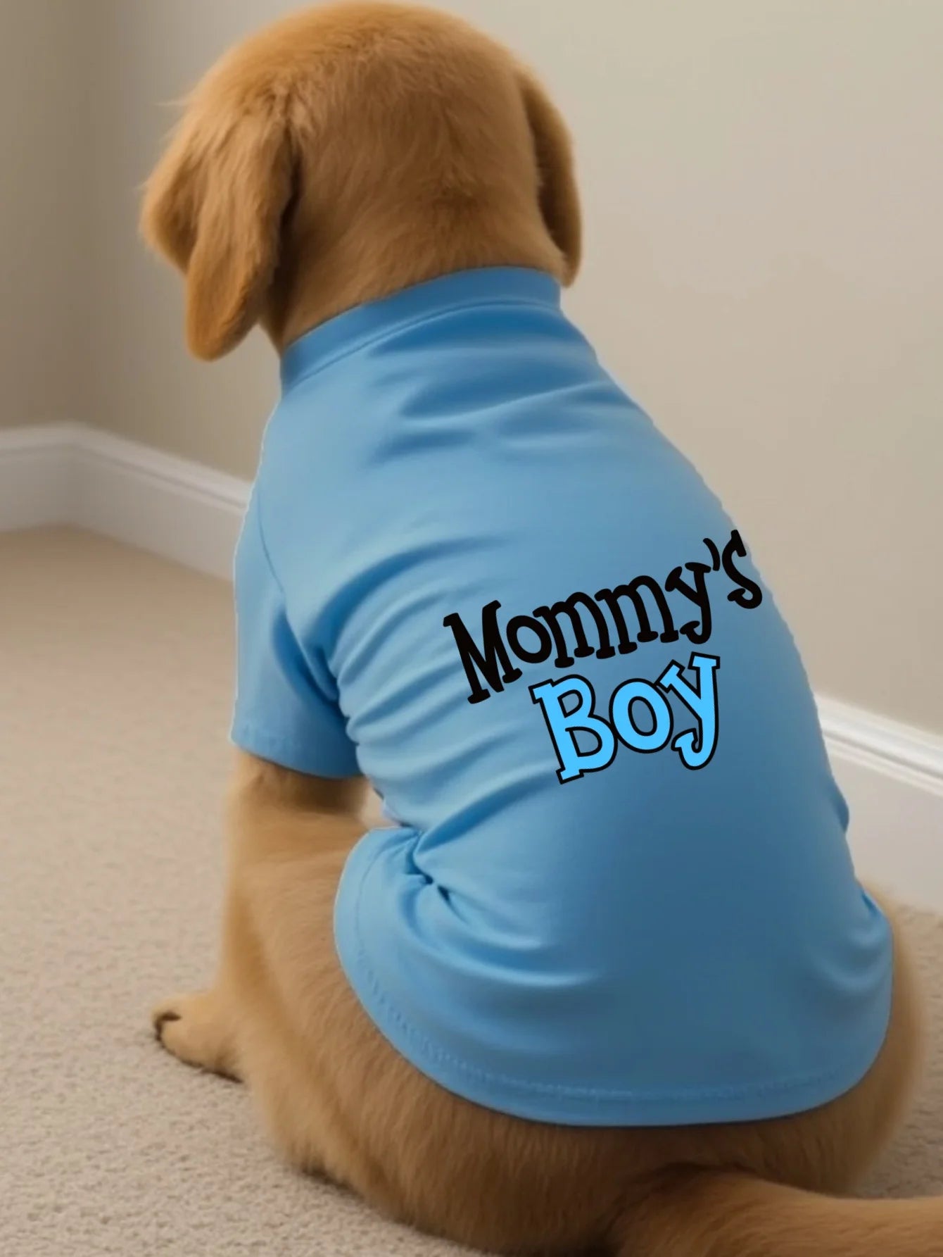 Funny "Mommy's Boy" "Daddy's Girl" Pet T-Shirt Summer Dog Clothes for Small Medium Dogs Cats Cute Letter Print Puppy Vest