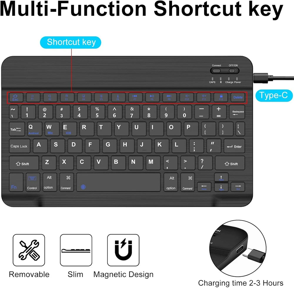 Tablet Case for Lenovo Xiaoxin Pad 11 lnch 2024 2025,Detachable  Keyboard Case for Lenovo Tab M11 / Idea Tab 11" with Pen Slot