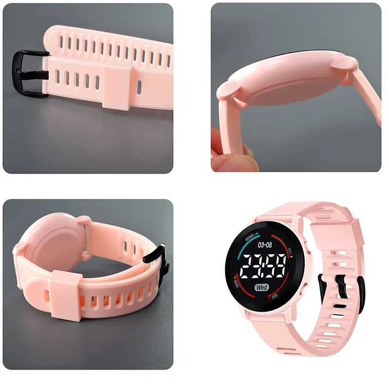 LED Digital Kids Watches Luminous Waterproof Sport Children Watch Silicone Strap Electronic Wrist Watch For Boys Gril reloj niño