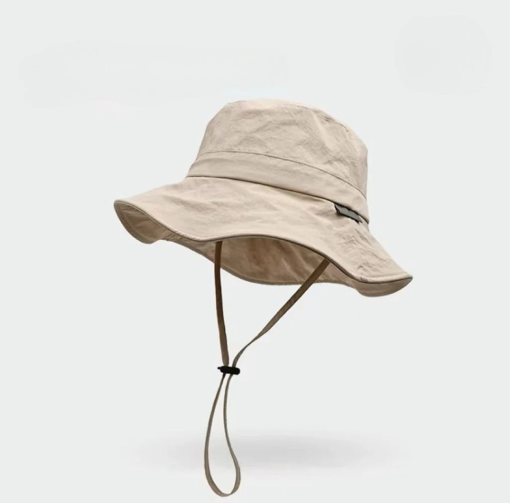 Summer Outdoor Bucket Hat for Women Men Anti-Sun Adjustable Sunscreen Hat Anti-UV Breathable Beach Hat
