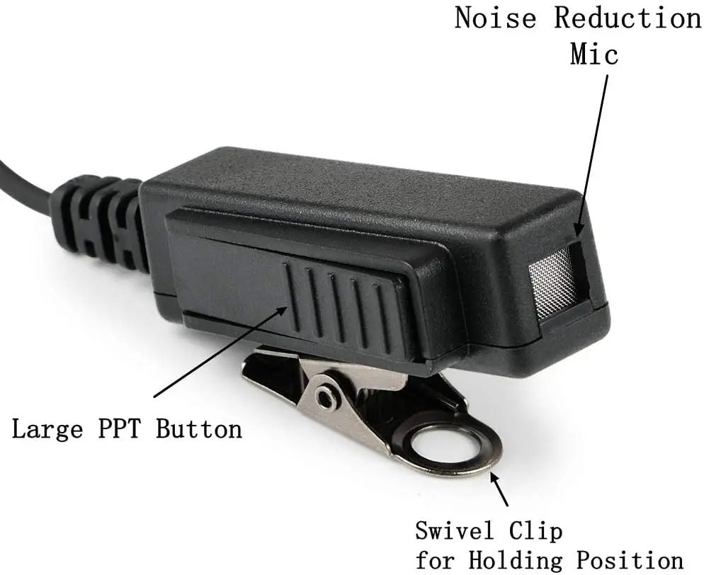 Covert Acoustic Air Tube Earpiece Headset Mic For Sepura STP8000 STP8035 STP8038 STP8040 STP8080 STP9000 STP9035 STP9038