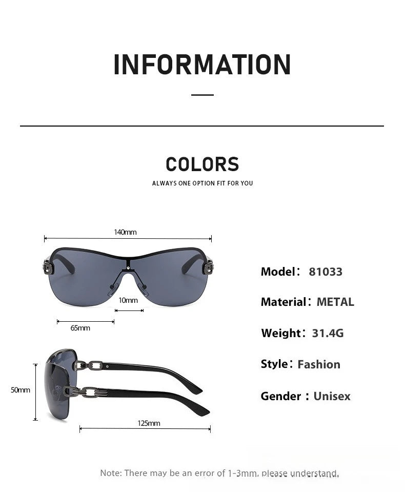 2025 New Fashionable Luxury Women's Sunglasses Retro Neutral Metal Frame Integrated Simple and Elegant UV400 Sunscreen Glasses