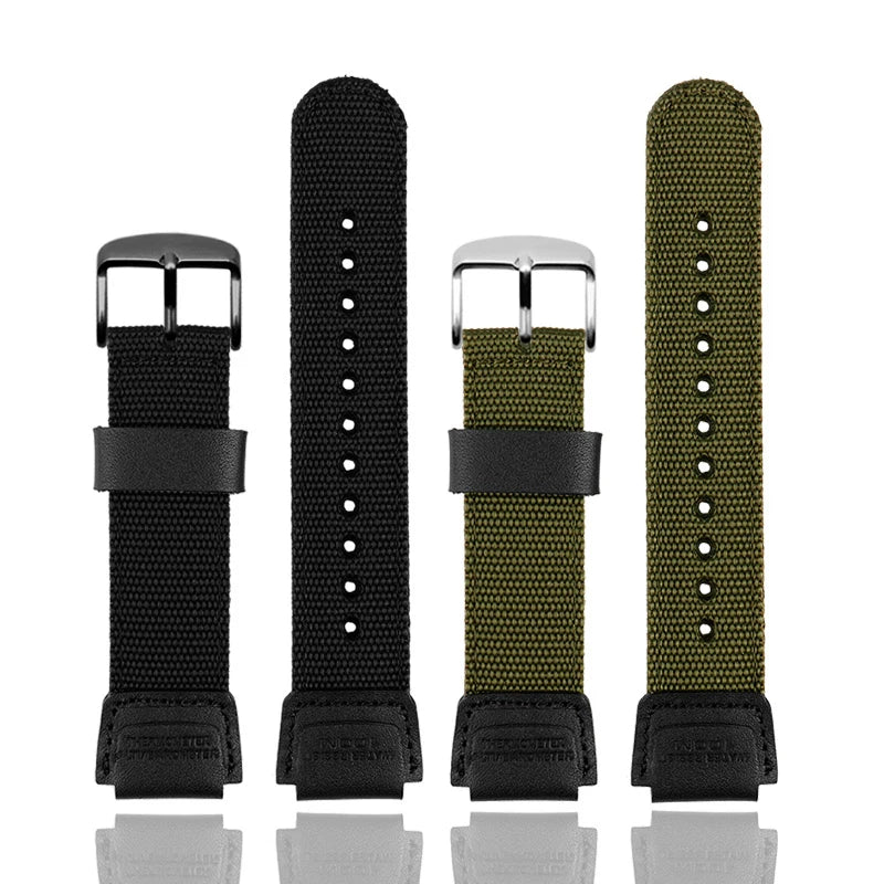 Nylon Watch Strap For Casio 3299 Series AE1200 AE-1200 1300 W-216H F91W A159 A169 A158 SGW-300/400 Canvas Sports Watchband 18mm