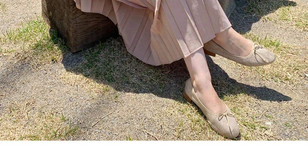 Summer 2024 Korean Sle Loose Slimming ort Sve Chiffon Pleated Long Dr Women's Casual Knee-Over Maxi Dr