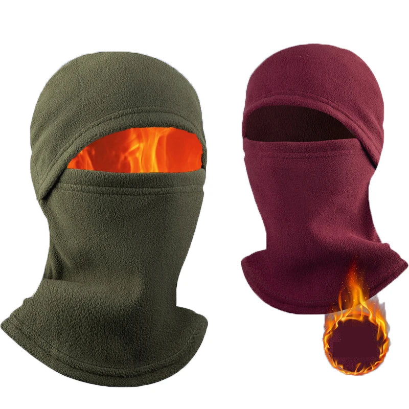 1/14Pcs Full Face Mask New Winter Thermal Fleece Warmer Motorcycle Cycling Hood Liner Sports Running Neck Warmer