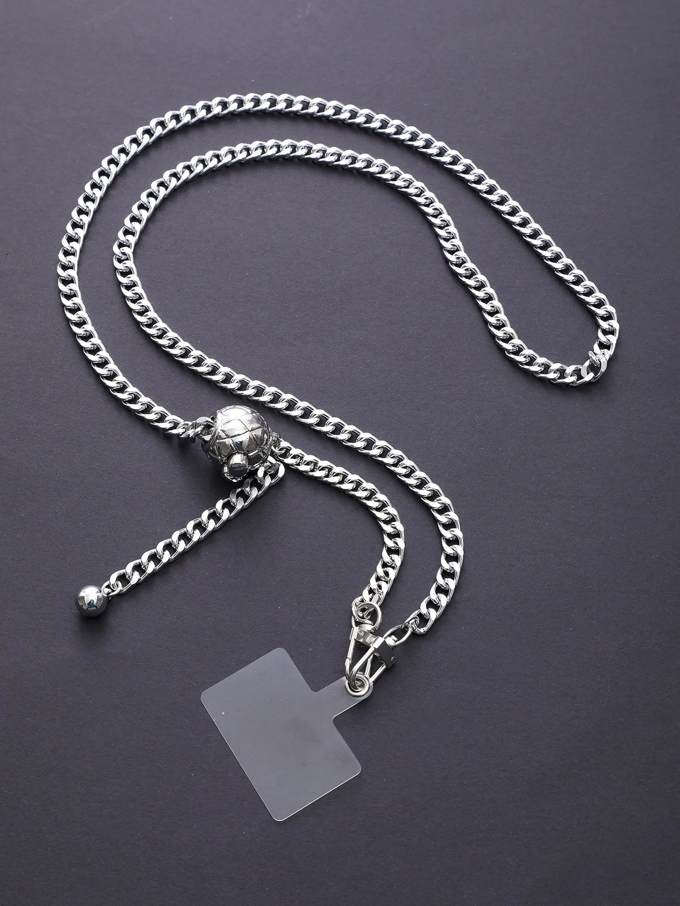 Gold Silver Iron Chain Aluminum chain Adjustable Length Diagonal Span Mobile Phone Pendant